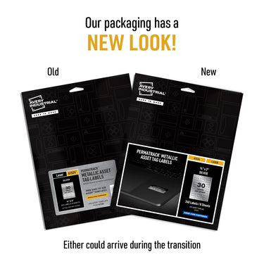 Avery Metallic Asset Tag Labels, 3/4 x 2